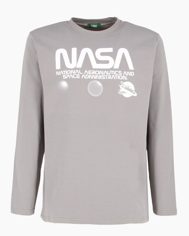 Product: NASA - MAGLIA MANICA LUNGA GRIGIA DA UOMO CON LOGO (1 of 3)