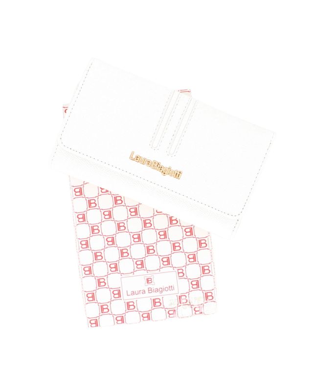 Product: LAURA BIAGIOTTI - Portafoglio bianco con patta (1 of 3)