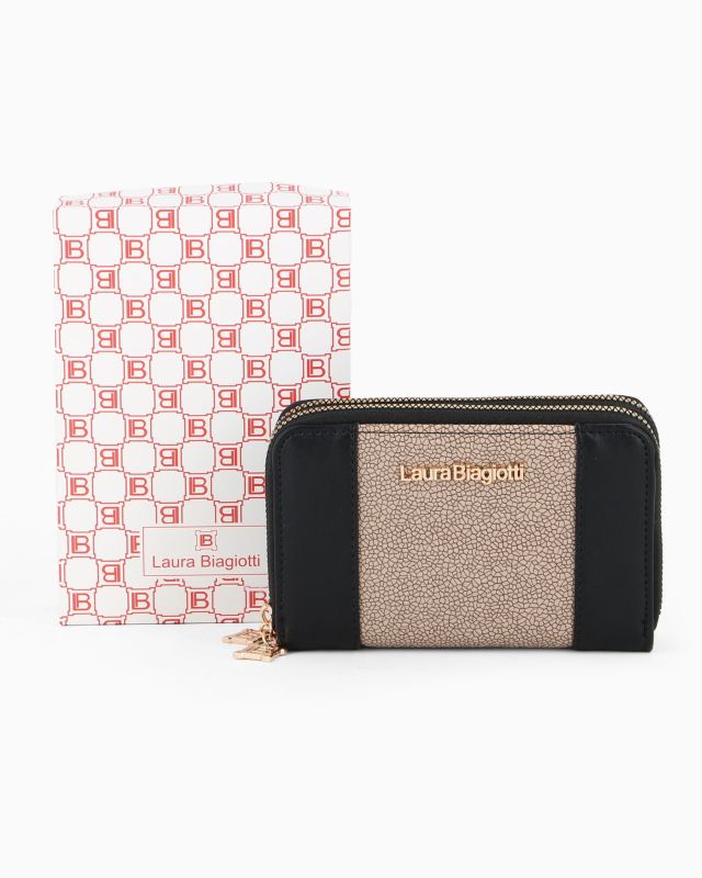 Product: LAURA BIAGIOTTI - Portafoglio nero con due scomparti principali (1 of 12)