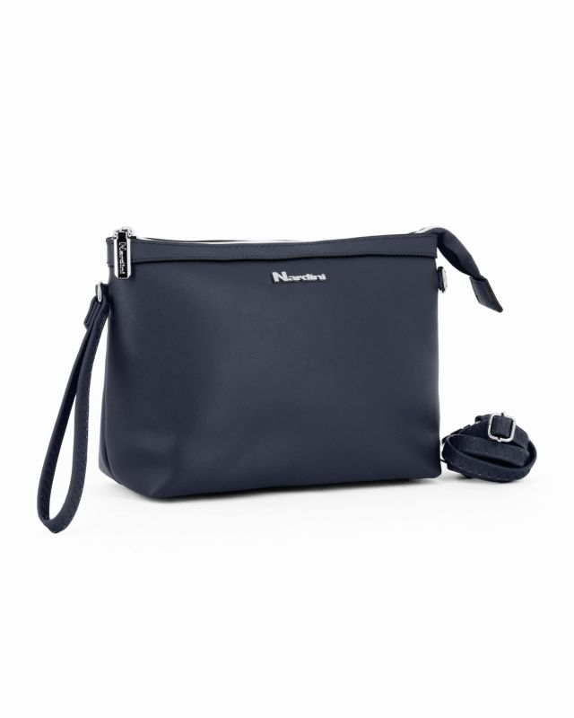 Product: NARDINI -  Pochette blu con polsiera, tracolla removibile (1 of 4)