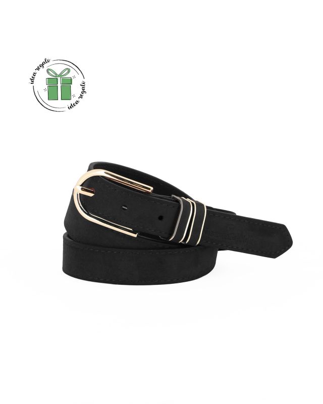 Product: NAZARENO GABRIELLI - Cinta nera scamosciata da donna (4 of 6)
