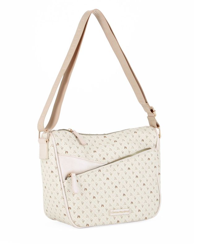 Product: CORTINA POLO STYLE - Tracolla burro loggata con tasca frontale con zip diagonale (1 of 4)