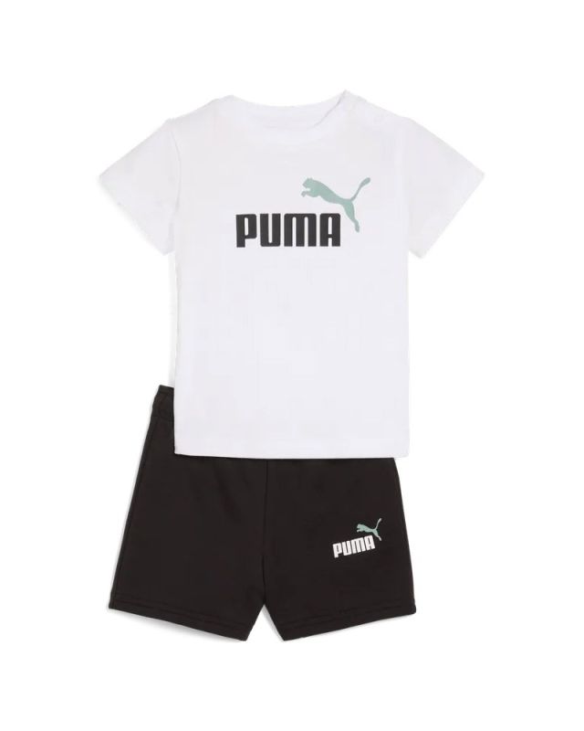 Product: PUMA  - SET SHORT+ T-SHIRT BIANCA E NERA  BABY ( 6 MESI - 4 ANNI)MINICATS ESSENTIALS, 686285-02 (1 of 2)