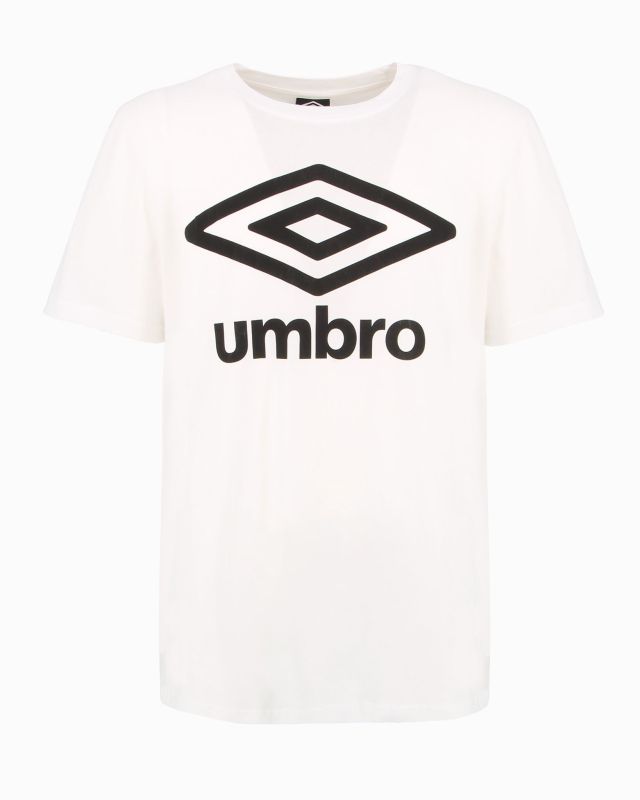 Product: UMBRO -  T-shirt mezza manica bianco con logo nero in jersey (1 of 2)