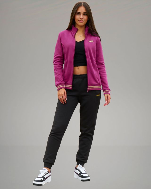 Product: PUMA - TUTA COMPLETA MAGENTA ESSENTIAL+ GLITTER FZ SUIT FL  DA DONNA ,  684765-45 (5 of 8)