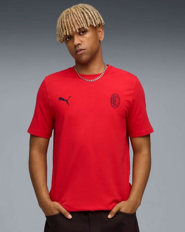 Product: PUMA  - T-SHIRT UOMO MEZZA MANICA  ROSSA  AC MILAN FTBLESS TEE, 782584-03 (1 of 7)