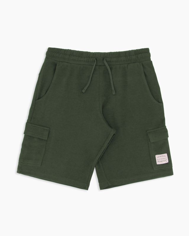 Product: BROKER'S - Bermuda verde militare in cargo piquet (5 of 8)