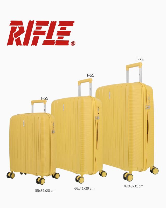 Product: RIFLE - TROLLEY GIALLO IN ABS 4 RUOTE CON COMBINAZIONE TSA (1 of 10)
