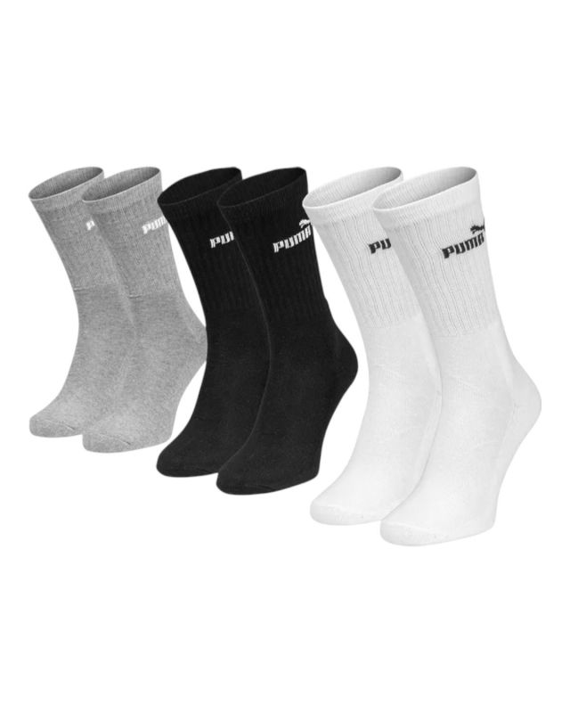 Product: PUMA - SET 3 PAIA CALZA SPORT BIANCO, NERO E GRIGIO, 701235359_003 (1 of 2)