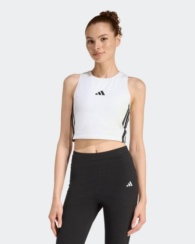 Product: ADIDAS - CANOTTA CROPPED BIANCA IMBOTTITA DA DONNA -  JZ6876 (1 of 5)