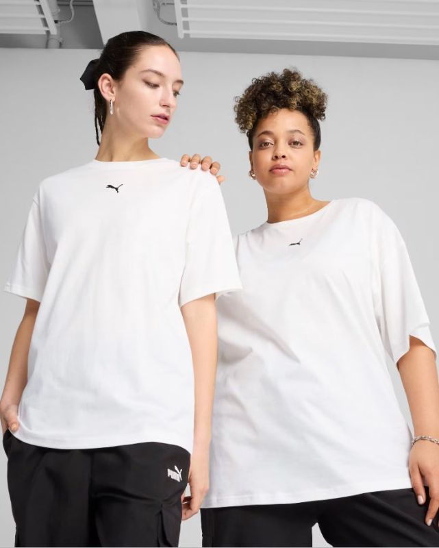 Product: PUMA - T-SHIRT  BIANCA  ESSENTIALS RELAXED TEE DA DONNA, 684971-02 (1 of 8)