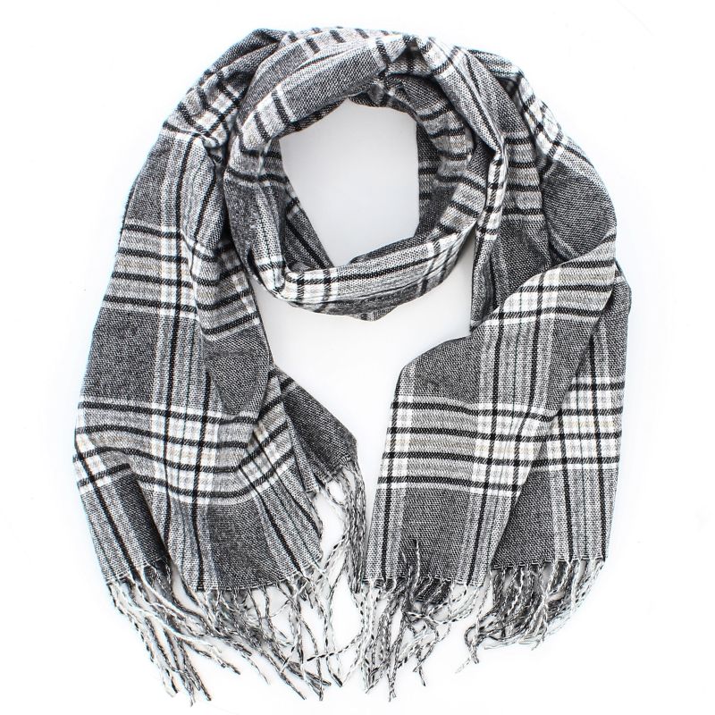 Product: ARMATA DI MARE - Sciarpa grigia con frange (2 of 2)