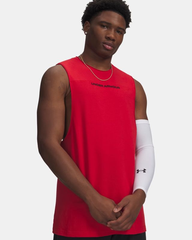 Product: UNDER ARMOUR- SMANICATO UA HOOPS TRAINING TANK ROSSO DA UOMO, 6012823_0600 (1 of 3)