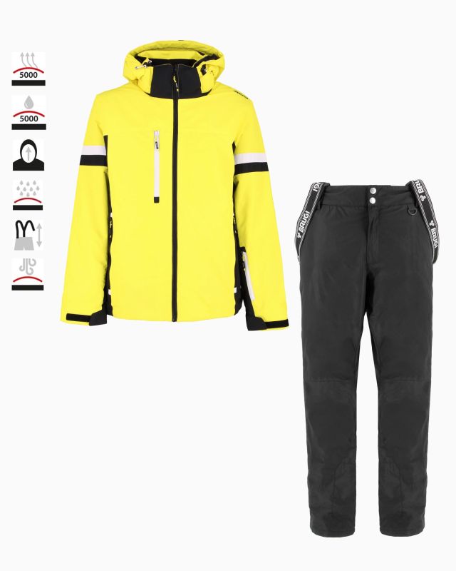 Product: BRUGI - TUTA DA SCI UOMO GIALLA E NERA 5000, AH1H-T22K (1 of 14)