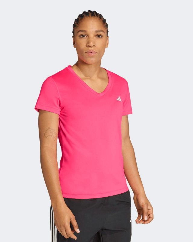 Product: ADIDAS - T-SHIRT ROSA PER ALLENAMENTO DA DONNA SCOLLO A V - KF6178 (1 of 5)