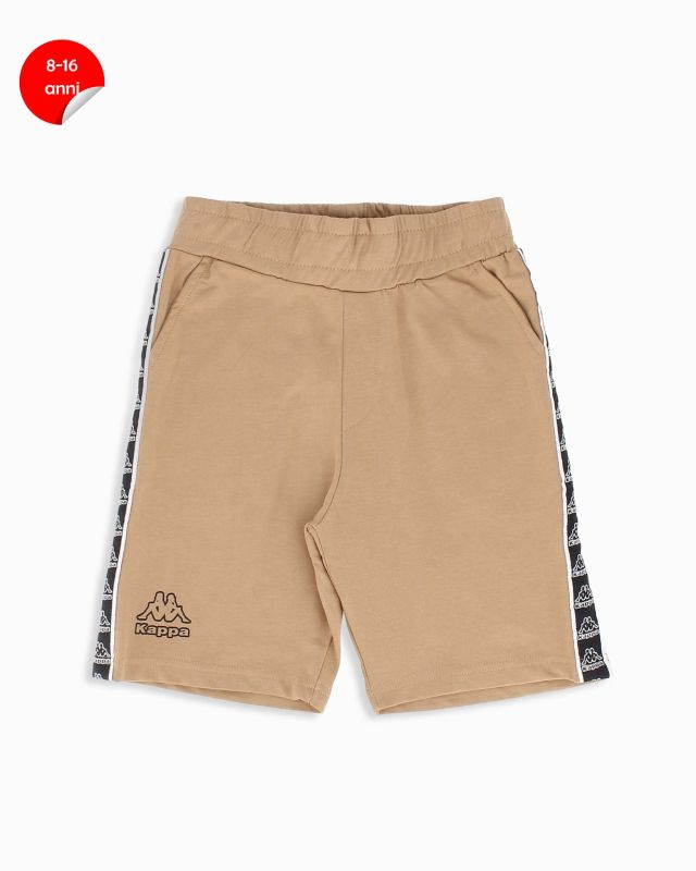 Product: KAPPA - Bermuda ragazzi 8-16 anni beige con bande laterali (1 of 4)