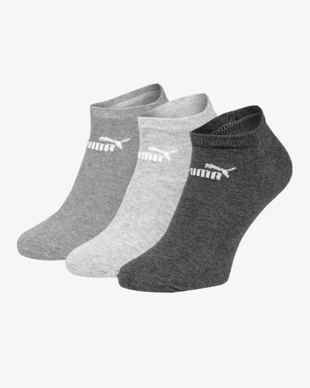 Product: PUMA - SET 3 PAIA  FANTASMINO  GRIGIO MELANGE, GRIGIO CHIARO E GRIGIO SCURO, 701235357_004 (1 of 3)