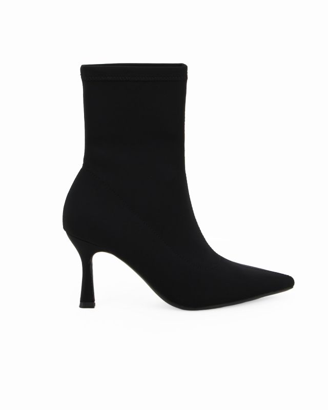 Product: MISS GLOBO - Tronchetto nero in lycra a punta, tacco 8CM (5 of 8)