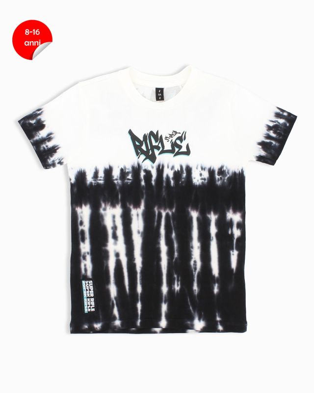 Product: RIFLE - Tshirt manica corta nera ragazzi 8-16 anni in cotone (1 of 2)