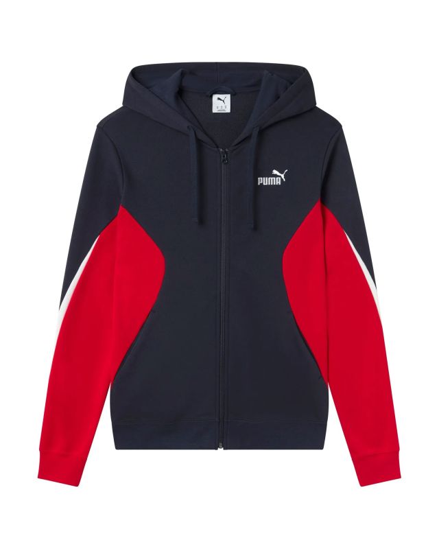 Product: PUMA - FELPA BLU DA UOMO FULL ZIP ESSENTIAL BLOCK 694726-16 (1 of 2)