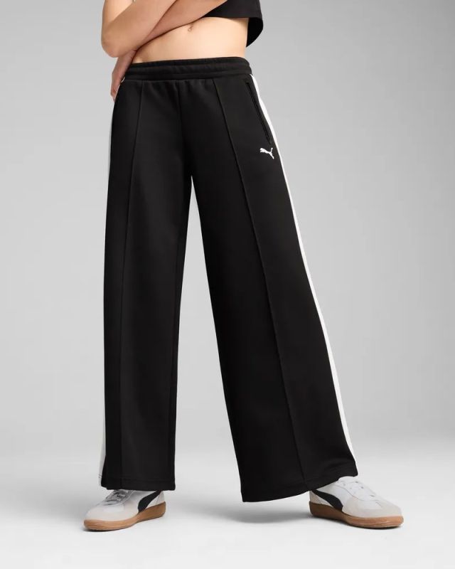 Product: PUMA - PANTALONI DONNA T7 LOW RISE TRACK OP NERI E BIANCHI - 629803-01 (1 of 7)