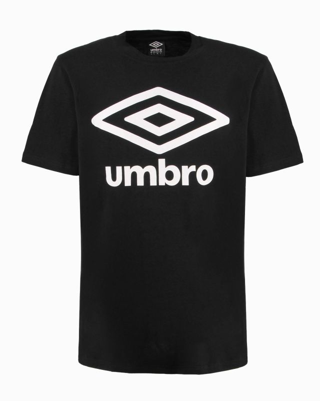 Product: UMBRO - T-shirt mezza manica nera con logo bianco in jersey (1 of 2)