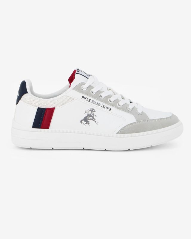 Product: RIFLE - Scarpa bianca da uomo con lacci (1 of 5)
