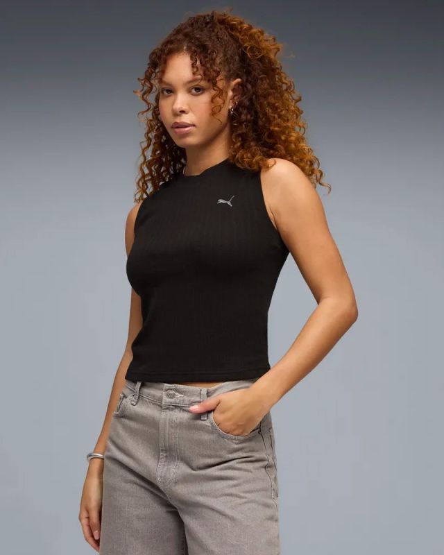 Product: PUMA - CANOTTA NERA HER  COMFORT DA DONNA, 691893-01 (1 of 5)