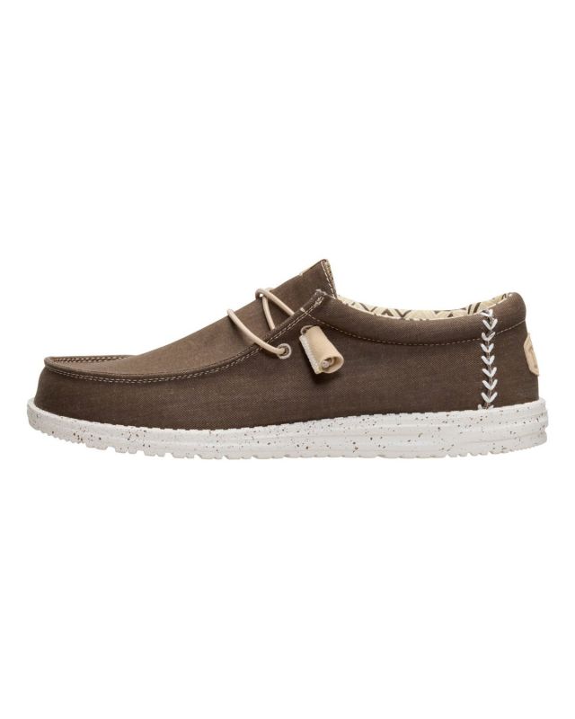 Product: HEY DUDE- SCARPA WALLY STRETCH CANVAS, MARRONE - 40700-2LN (1 of 6)