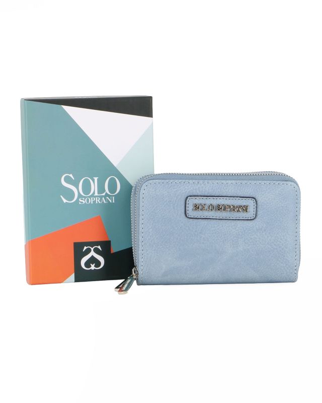 Product: SOLO SOPRANI - Portafoglio jeans con doppia cerniera (1 of 3)