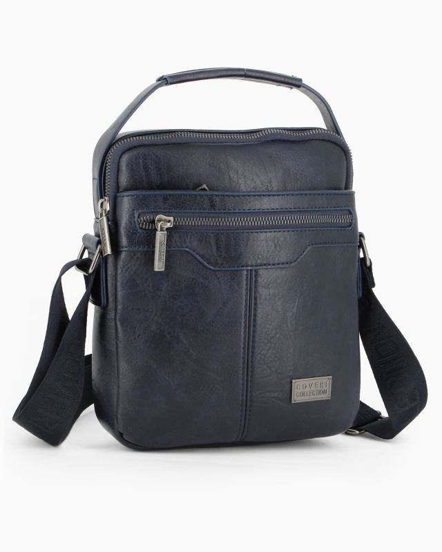 Product: COVERI COLLECTION - Borsello blu con doppia tasca frontale (1 of 4)