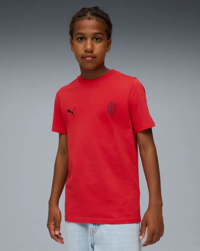 Prodotto: PUMA - T-SHIRT JUNIOR ( 7-16 ANNI) MEZZA MANICA ROSSA ACM MILAN FTBLCULTURE, 782590-01