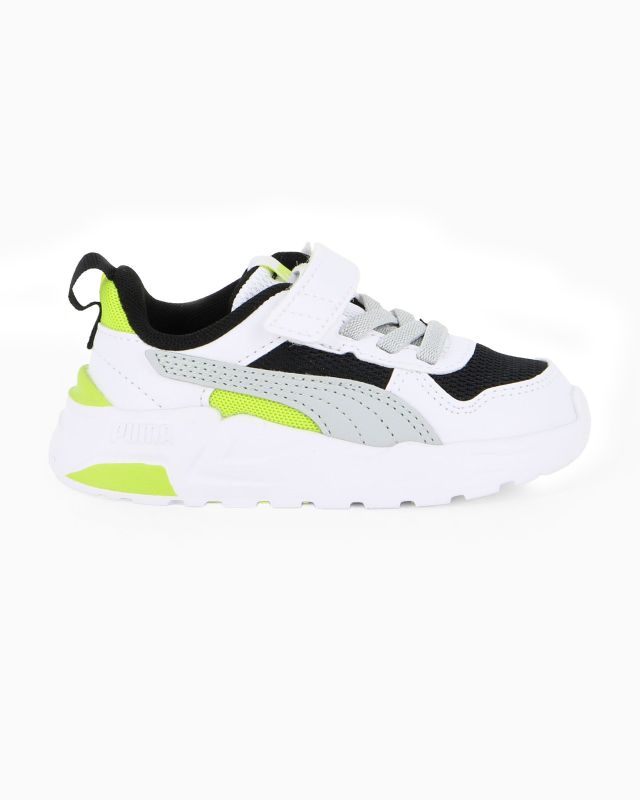 Prodotto: PUMA - SNEAKERS KIDS TRINITY 2 LT PS BIANCA, NERA, GRIGIA E LIME DAL 28 AL 35, 403704-13