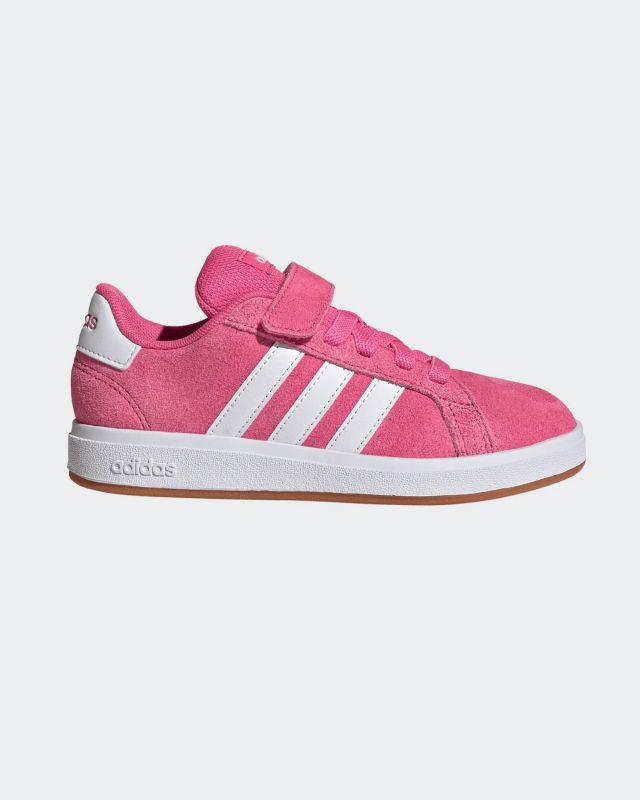 Prodotto: ADIDAS - SNEAKERS BIMBA FUXIA E BIANCA  GRAND COURT 00S EL PS DAL 28 AL 35  -JP9350