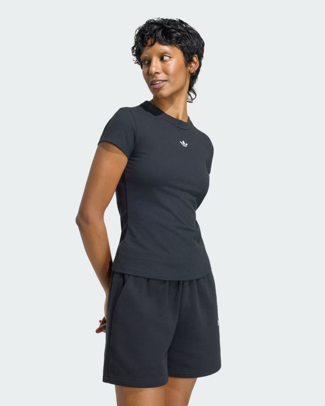 Prodotto: ADIDAS -T-SHIRT MEZZA MANICA ESSENTIAL TEE NERA DA DONNA,  KR9152