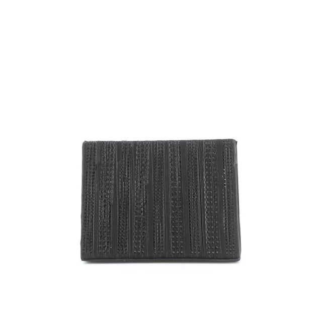 Prodotto: MISS GLOBO- Pochette triangolare con fasce strass verticali