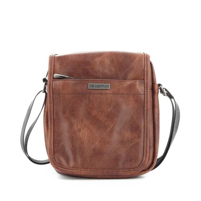 Prodotto: LOTTO - Borsello effetto vintage con zip su patta