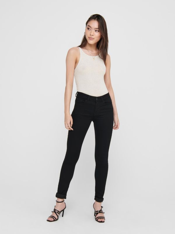 Prodotto: JACQUELINE de YONG - JEANS SKINNY NERO ELASTICIZZATO 5 TASCHE