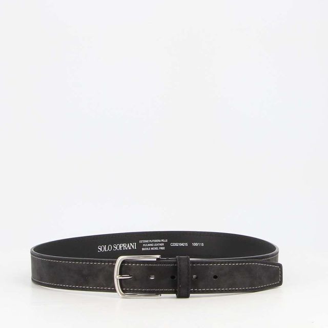 Prodotto: SOLO SOPRANI - Cinta in VERA PELLE con fibbia nickel free