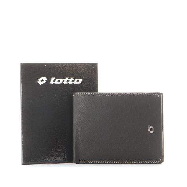 Prodotto: LOTTO - Portafoglio in VERA PELLE con porta carte di credito e doppio scomparto banconote