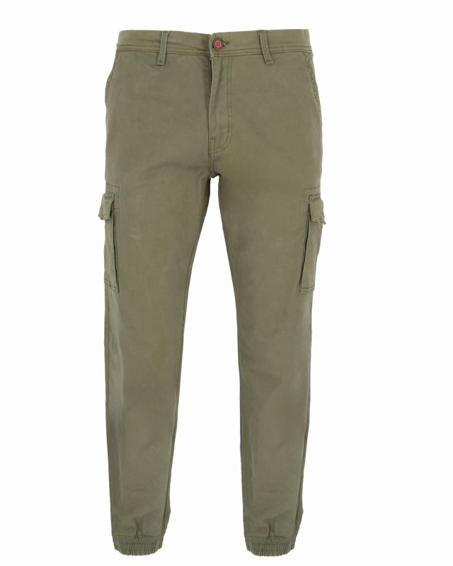 Prodotto: ON SPIRIT - PANTALONE CARGO VERDE DA UOMO CON POLSINO