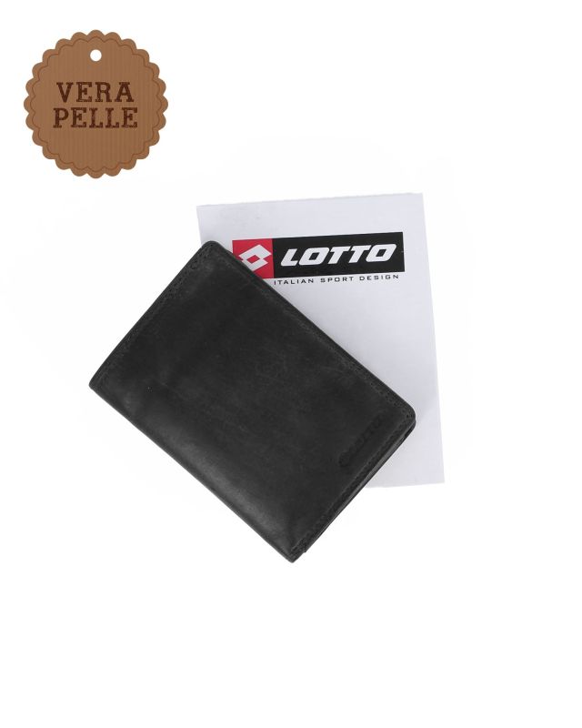 Prodotto: LOTTO - Portafoglio uomo nero in VERA PELLE