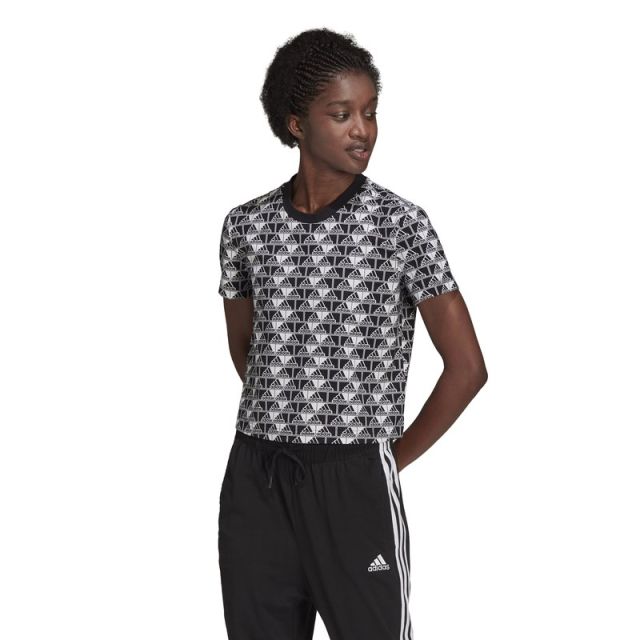 Prodotto: ADIDAS - T-SHIRT MM Q3 BLUV CRO T WHITE-BLACK