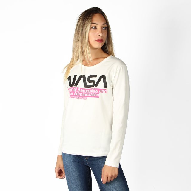 Prodotto: CUBA 10 - DONNA T-SHIRT BIANCA MANICA LUNGA
