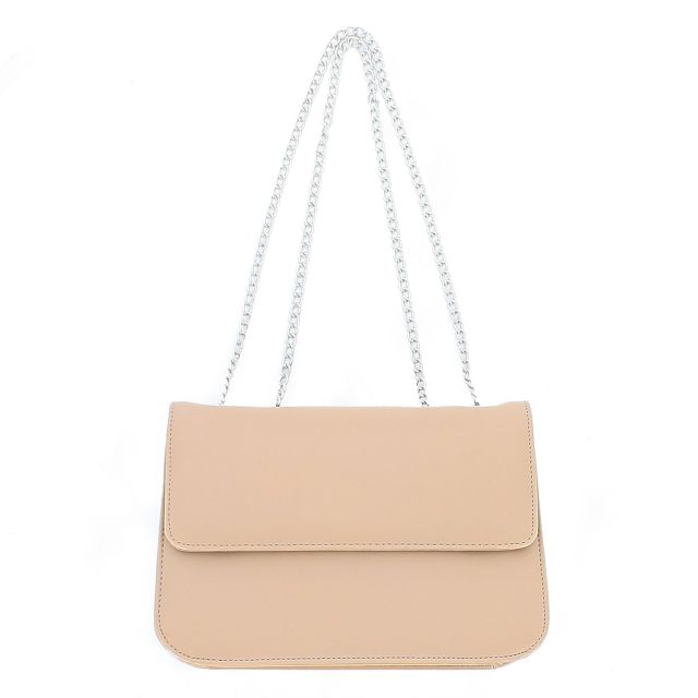 Prodotto: TATOO - Tracolla beige con patta, MADE IN ITALY