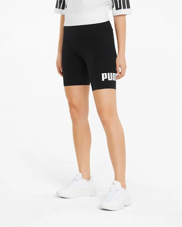 Prodotto: PUMA - Pantaloncini corti da donna neri con logo bianco