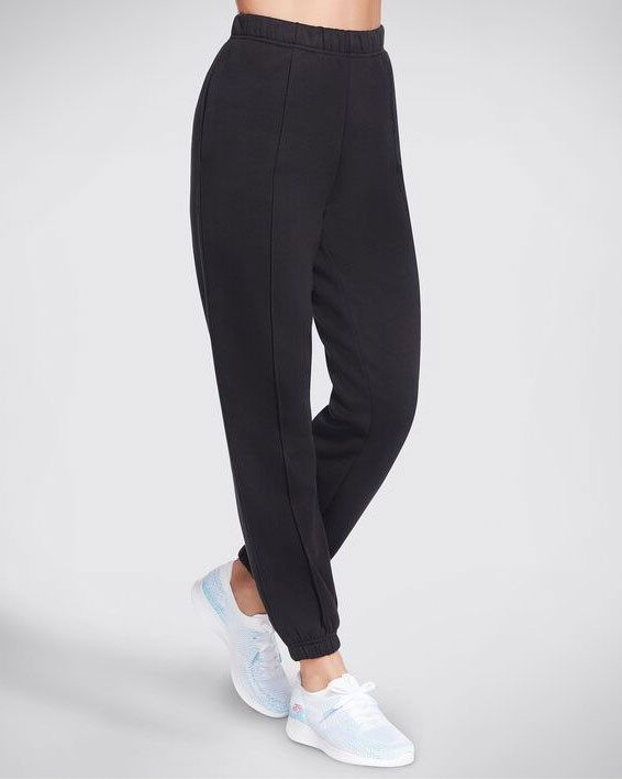 Prodotto: SKECHERS - Pantalone tuta da donna nera con elastico in vita
