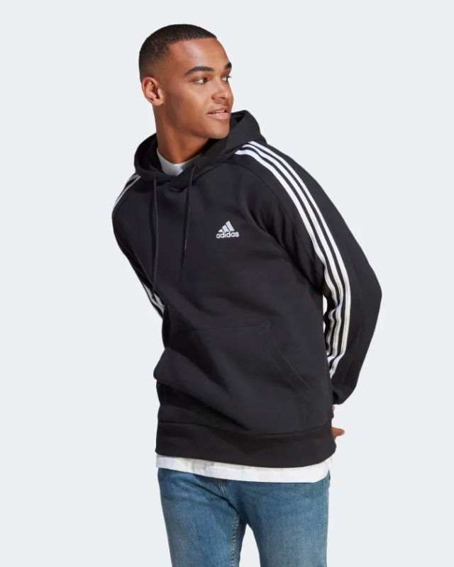 Prodotto: ADIDAS-FELPA CON CAPPUCCIO ESSENTIALS FRENCH TERRY 3-STRIPES-IC0435