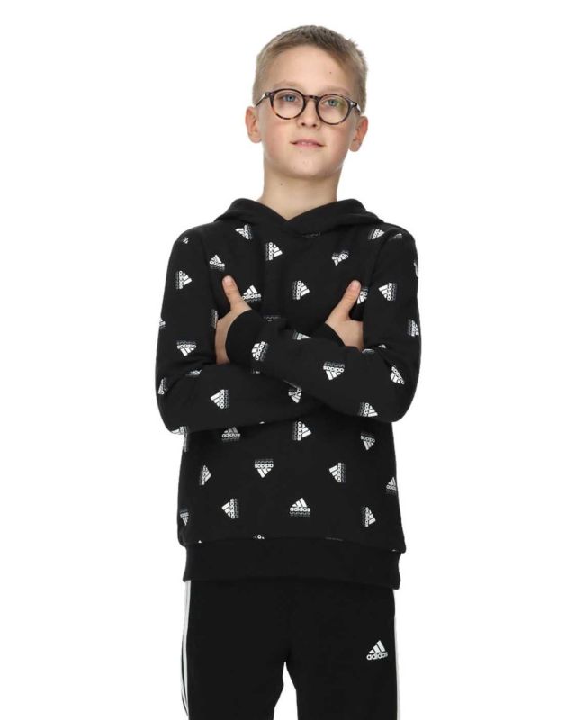 Prodotto: ADIDAS-FELPA CON CAPPUCCIO BRAND LOVE ALLOVER PRINT-HR6344