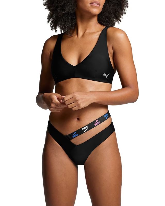 Prodotto: PUMA - Tanga bikini nero con elastico rimovibile